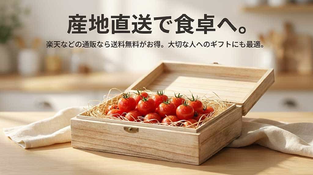 産地直送で楽天などの通販サイトでは送料無料で購入でき、ギフトにも最適なトマランタンの案内